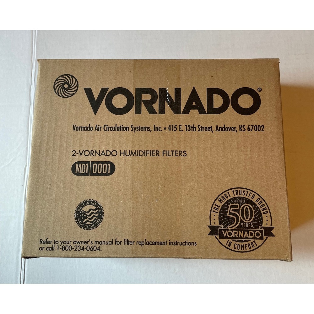 Vornado 2 Humidifier Filters MD1 001 Sealed in box New